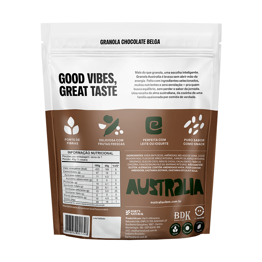 Australia Granola Chocolate Belga