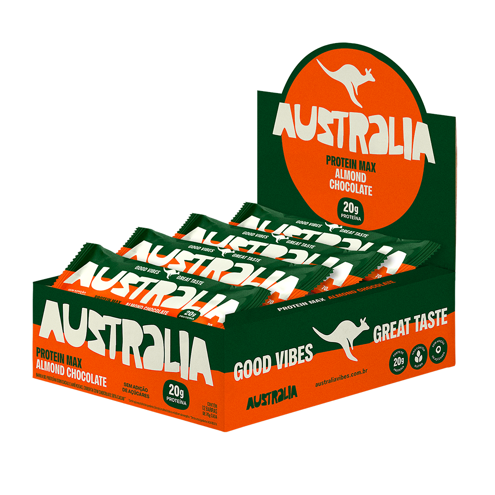 Almond Chocolate – 20g de Proteína, Amêndoa com Atitude.