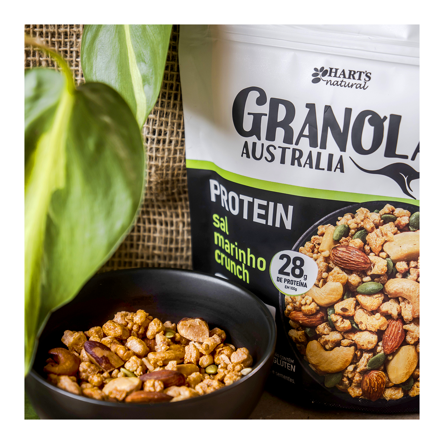 Australia Granola PROTEIN Sal Marinho (28g de PROTEÍNA)